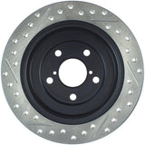 StopTech 05-06 Saab 9-2X AWD / 02-05 Impreza WRX / 02 WRX STi Slotted & Drilled Left Rear Rotor