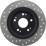 StopTech 05-17 Honda Accord / 16-17 HR-V / 09-14 Acura TSX Cryo Sport Drilled Rear Left Rotor