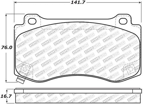 StopTech Street Select Brake Pads - Rear