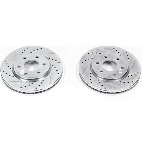 Power Stop 05-19 Nissan Frontier Front Evolution Drilled & Slotted Rotors - Pair