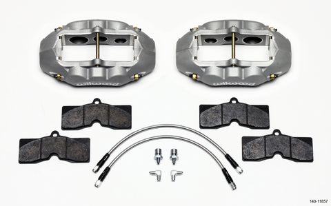 Wilwood D8-6 Front Caliper Kit Clear Corvette C2 / C3 65-82