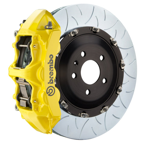 Brembo 00-02 RS4 Front GT BBK 6 Piston Cast 380x34 2pc Rotor Slotted Type-3- Yellow
