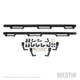 Westin/HDX 07-19 Chevrolet Silverado 2500 8ft Drop Wheel to Wheel Nerf Step Bars - Textured Black