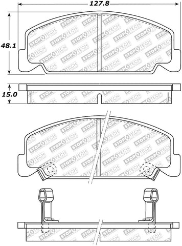 StopTech Street Select Brake Pads - Front