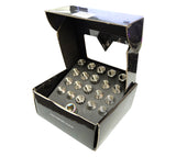 NRG 200 Series M12 X 1.5 Titanium Lug Nut Set - 21 Pc w/Lock Key Socket - Silver
