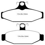 EBC 90-00 Aston Martin Vantage 5.3 (Twin Supercharged)(AP) Bluestuff Rear Brake Pads