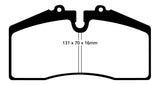 EBC 05+ Ford Saleen Mustang Brembo front calipers Redstuff Front Brake Pads
