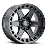 ICON Raider 17x8.5 6x120 0mm Offset 4.75in BS Satin Black Wheel