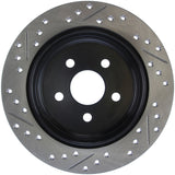 StopTech 03-09 Chrysler PT Cruiser Tur / 03-05 Dodge Neon SRT-4 Rear Left Slotted & Drilled Rotor