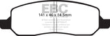 EBC 06-09 Buick Lucerne 3.8 Yellowstuff Rear Brake Pads