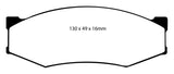 EBC 89-97 Nissan Pick-up 4 Cyl Greenstuff Front Brake Pads