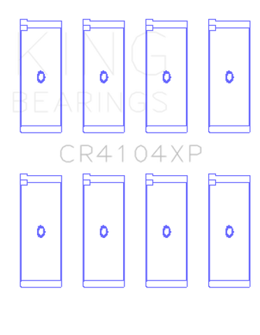 King Engine Bearings Audi/VW 83-03 1.6L/1.8L/2.0L Performance Rod Bearing Set - Size STDX