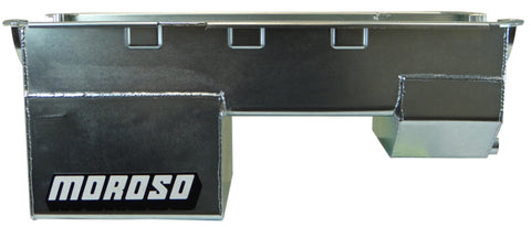 Moroso Ford 351W (w/Rear Sump & Billet End Seals) Extra Deep Wet Sump 7qt 9in Steel Oil Pan