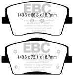 EBC 2018+ Volvo XC40 T4 Yellowstuff Front Brake Pads