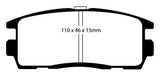 EBC 10+ Chevrolet Equinox 2.4 Greenstuff Rear Brake Pads