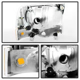 xTune Ford F250/350/450 Superduty 99-04 Crystal Headlights w/ Bumper Lights HD-JH-FF25099-AM-C