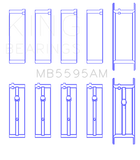 King Engine Bearings Nissan KA-24E Main Bearing Set - Size STD