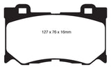 EBC 08-13 Infiniti FX50 5.0 Greenstuff Front Brake Pads
