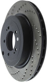 StopTech 08 Mitsubishi Evo AWD Drilled Right Rear Rotor