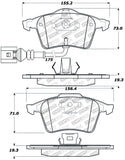 StopTech Street Touring 08-09 VW Golf R/Golf R32 / Front Brake Pads