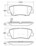 StopTech Sport Brake Pads w/Shims and Hardware
