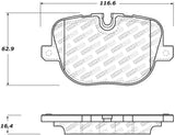 StopTech 10-13 Land Rover Ranger Rover Supercharged Street Select Rear Brake Pads