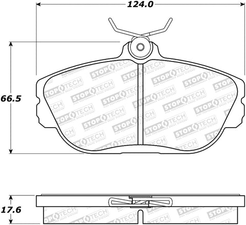 StopTech Street Brake Pads - Front