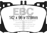 EBC 2017+ Mercedes-Benz E300 (W213) 2.0L Turbo Greenstuff Front Brake Pads