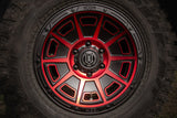 ICON Victory 17x8.5 6x135 6mm Offset 5in BS Satin Black w/Red Tint Wheel