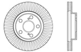 StopTech Sport Cross Drilled Brake Rotor - Front Left