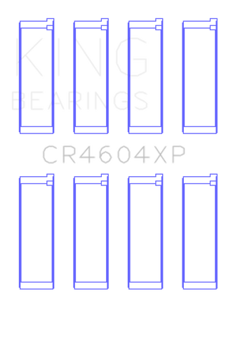 King 07-09 Mazdaspeed 3 L3-VDT MZR DISI (t) Duratec High Performance Rod Bearing Set - Size +0.50mm