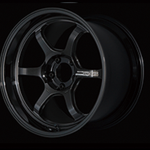 Advan R6 18x10.5 +24 5-114.3 Racing Titanium Black Wheel