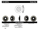 StopTech 1/02-05 Infiniti G35 (alloy disc) / 6/02-05 Nissan 350Z Slotted & Drilled Left Front Rotor