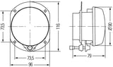 Hella 08-11 Mercedes Benz C350 Sport AMG Left Fog Lamp Assembly