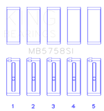 King Engine Bearings 2007 Mini Cooper Main Bearing Set - Size STD