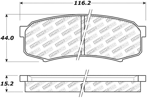 StopTech Street Select Brake Pads - Front