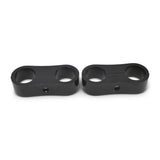 Russell Hose Separator for -8 Braided Hose - Black Anodized (2 Pack)
