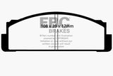 EBC 68-83 Fiat 124 1.6 Yellowstuff Front Brake Pads
