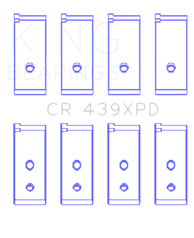 King Engine Bearings Honda B-Series Dowel Performance Rod Bearing Set - Size STDX