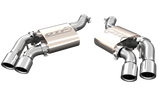 QTP 16-18 Chevrolet Camaro SS 6.2L 304SS Screamer Axle Back Exhaust w/4in Quad Tips