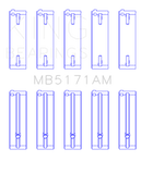 King Engine Bearings Mazda FS-DE L4/FP L4/FS L4  DOHC 16 Valve Main Bearing Set - Size STD