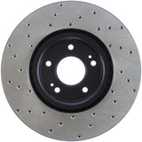 StopTech 03-06 Mitsubishi Lancer Evo AWD Drilled Left Front Rotor