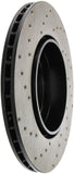 StopTech 11-13 BMW 550i Rear Left Drilled Sport Brake Rotor