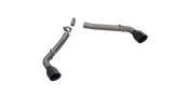 QTP 10-13 Chevrolet Camaro SS 6.2L 304SS Eliminator Muffler Delete Axle Back Exhaust w/4.5in Blk Tip
