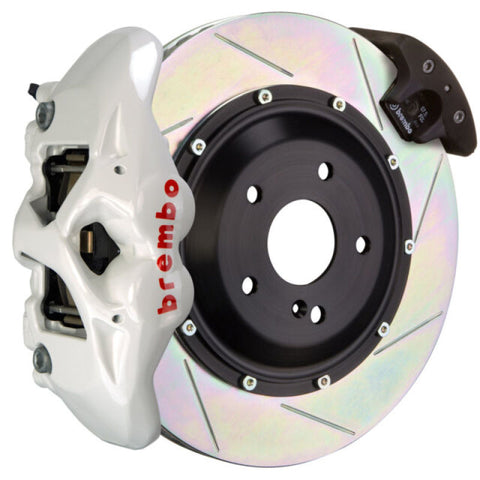 Brembo 06-09 997.1 GT3 Front GT BBK 6 Piston Cast 380x34 2pc Rotor Slotted Type3-White