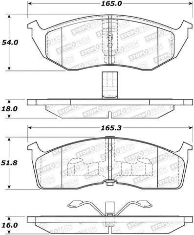 StopTech Street Select Brake Pads