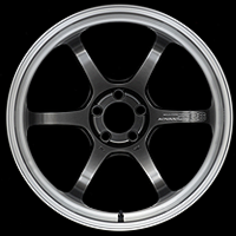 Advan R6 18x7.5 +44 5-112 Machining & Racing Hyper Black Wheel