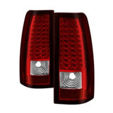 xTune Chevy Silverado 1500/2500/3500 03-06 LED Tail Lights Red Clear ALT-ON-CS03-LED-RC
