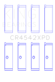 King Honda K-Series 2.0L/2.4 LXP Tri-Metal Performance Connecting Rod Bearing (Set of 4) - Size STDX