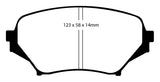 EBC 06-15 Mazda Miata MX5 2.0 Redstuff Front Brake Pads
